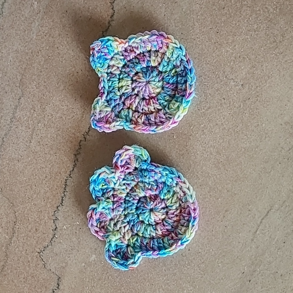 Hand Crocheted Cat Coaster Set